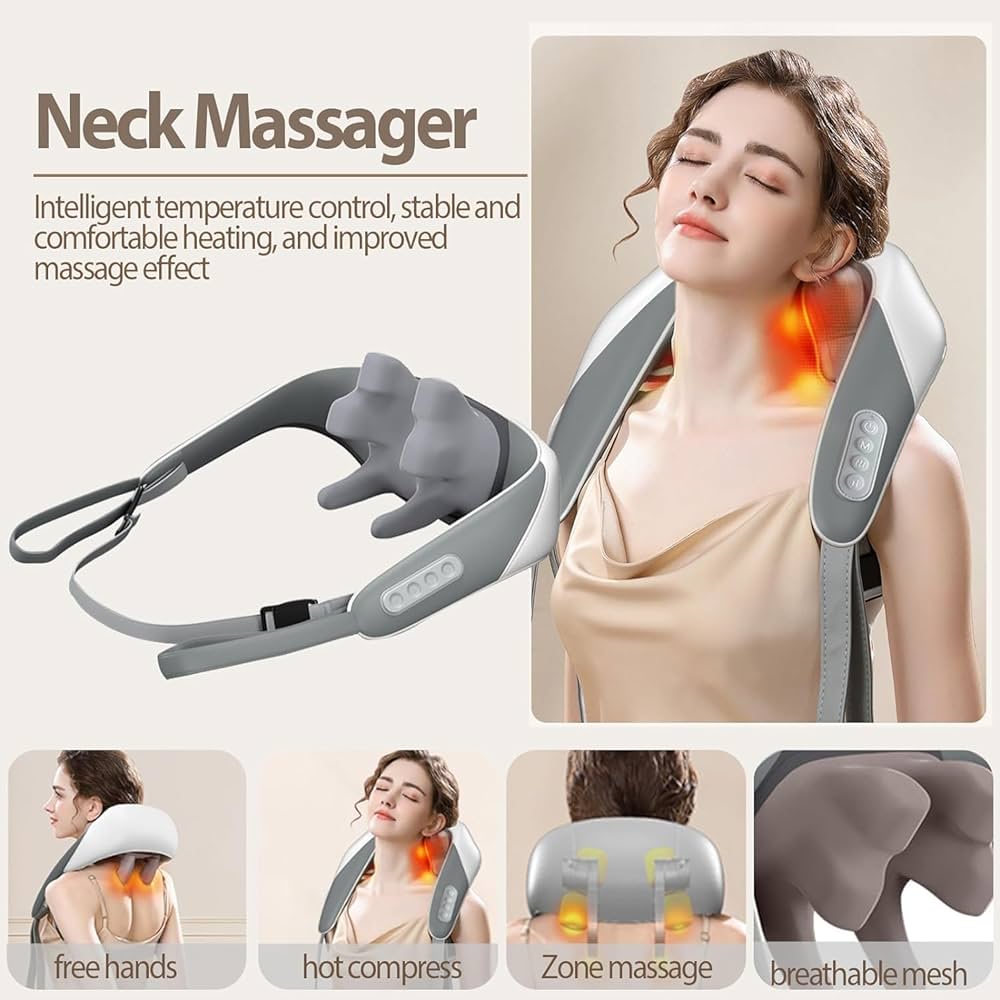 Electric Neck Shoulder Pain Relief Machine | Heated Massage